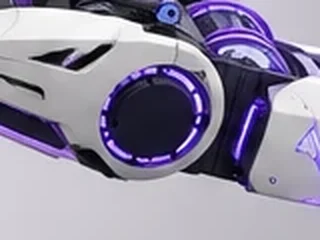 Close-up of a lit elbow joint ring